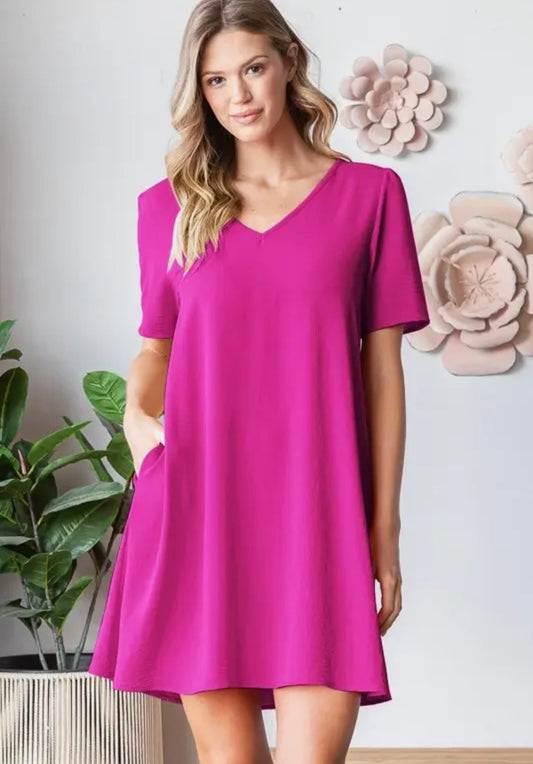 Hot Pink Airflow Dress