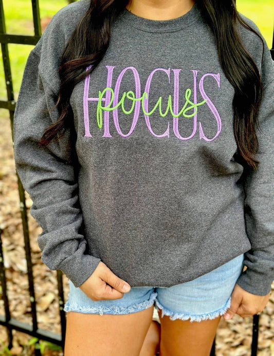 “Hocus Pocus” Embroidered Sweatshirt