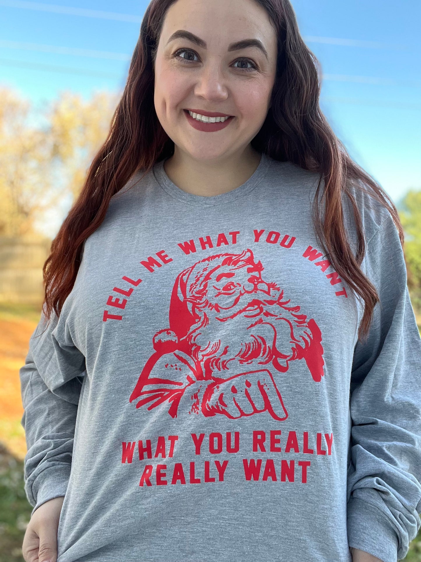 “Tell Me What You Want” Santa Tee