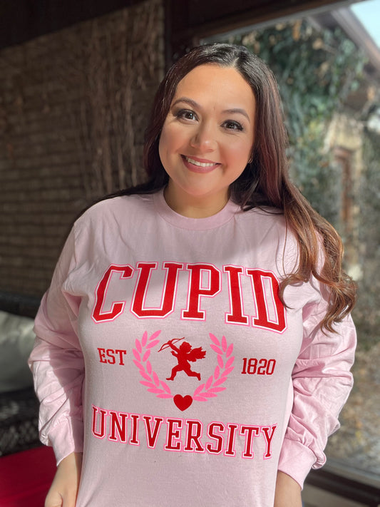 Cupid University Long Sleeve Tee