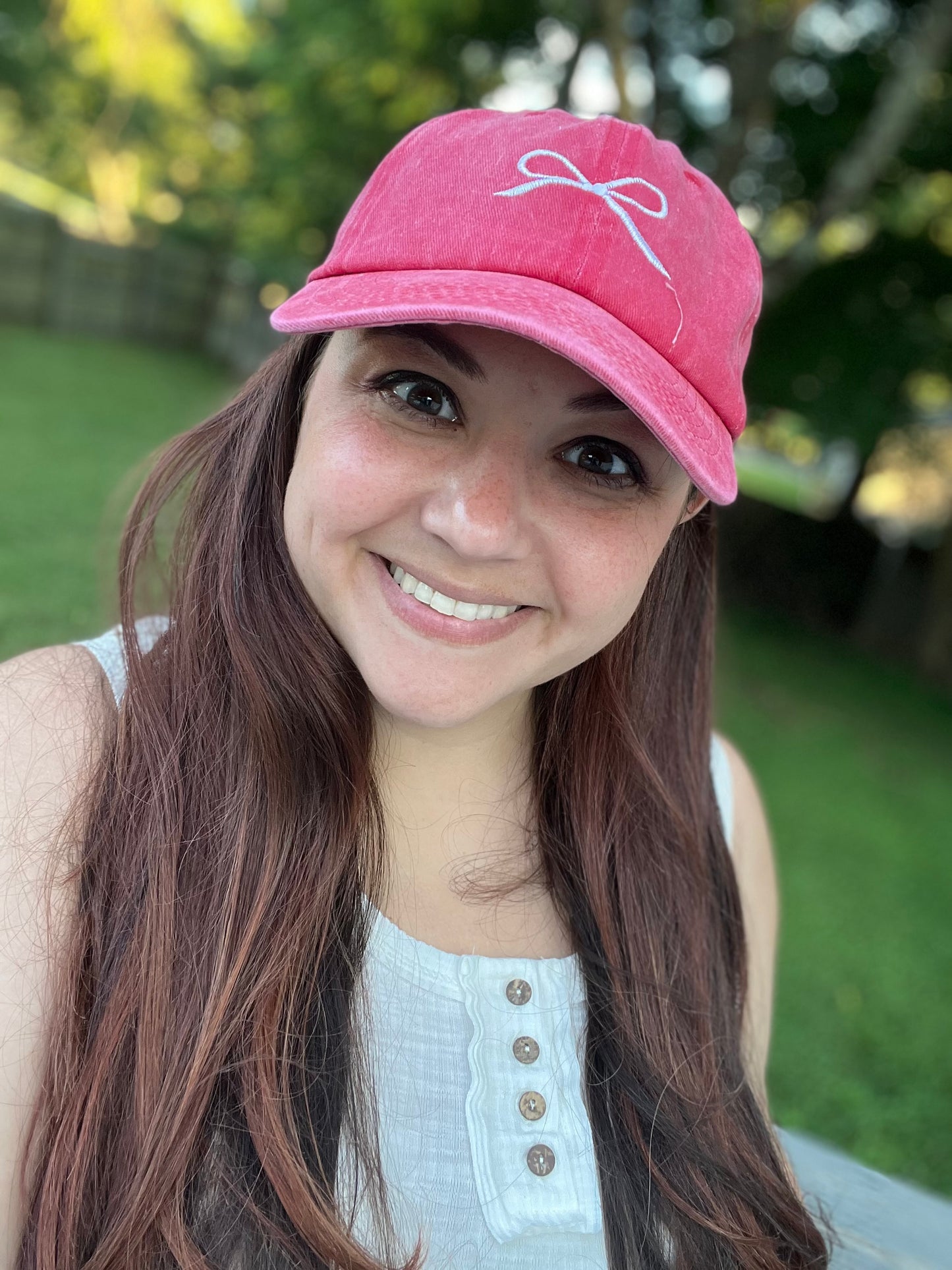 Red Coquette Bow Hat