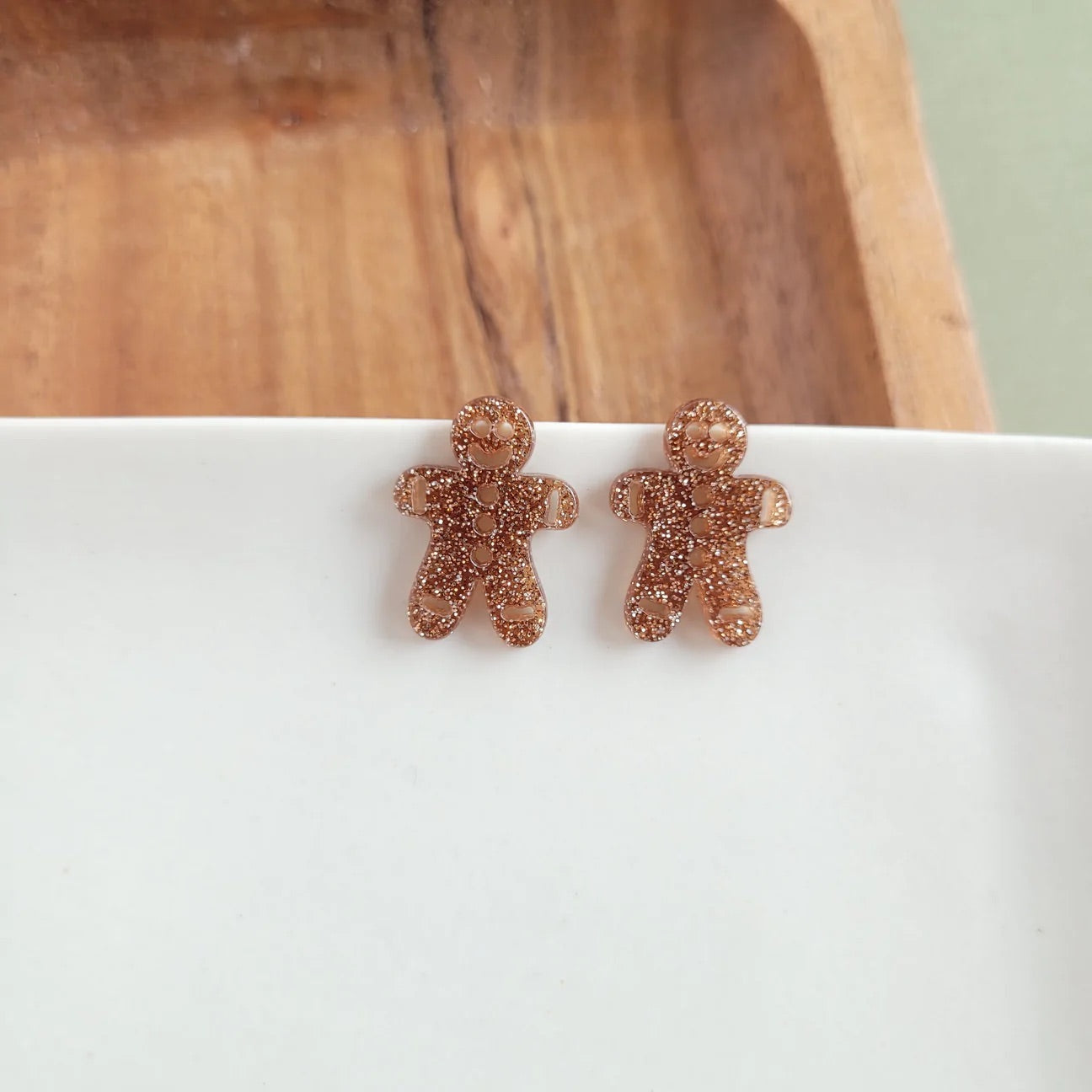 Gingerbread Man Studs