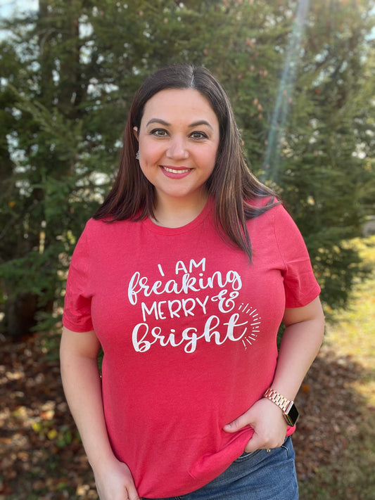 "Freaking Merry and Bright" Tee