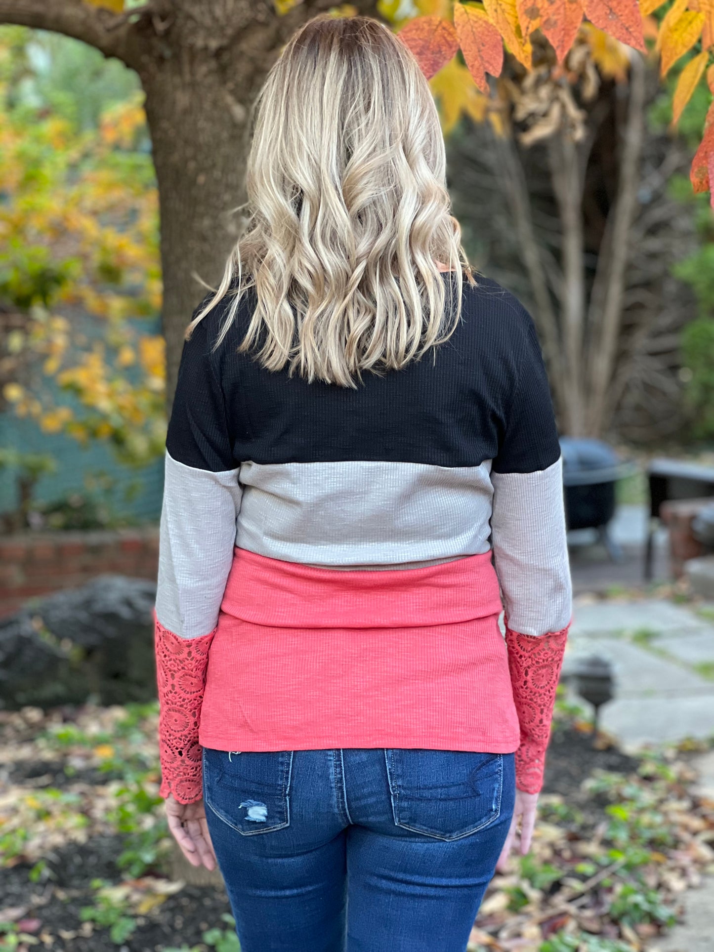 "Staci" Color Block Top