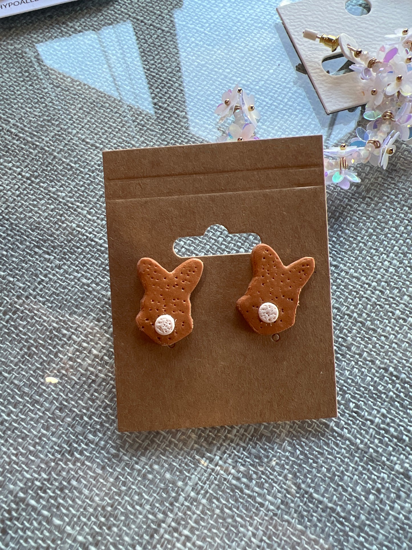 Chocolate Bunny Studs